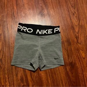 Grey Nike Pro Shorts